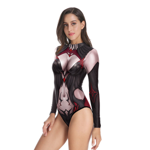Halloween Night Costumes Bathing Wear Parties Tissue Prints Swimming Wear One-Piece Swimsuits 2022
